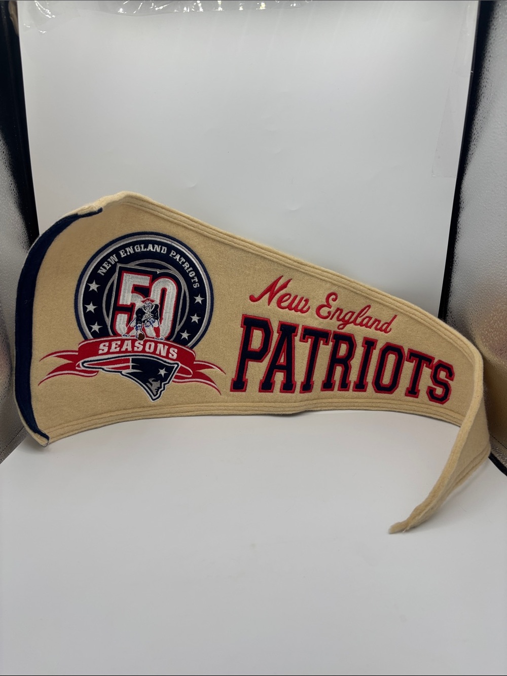 Official 2009 NFL Commemorative New England Patriots 50 Seasons Banner Pendant